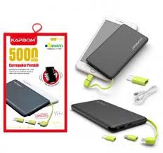  - Carregadores - Kapbom - unidade    Cod. KA-952 Carregador Porttil Premium 5000mAh 