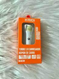  - Carregador de carro - Kaidi - unidade    Cod. KD-302 Carregador Veicular Turbo 2 USB Carregador 