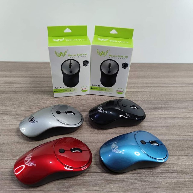  - Mouse - Altomex - unidade    Cod. AG-822 Mouse Sem Fio1200dpi Cores Diversas