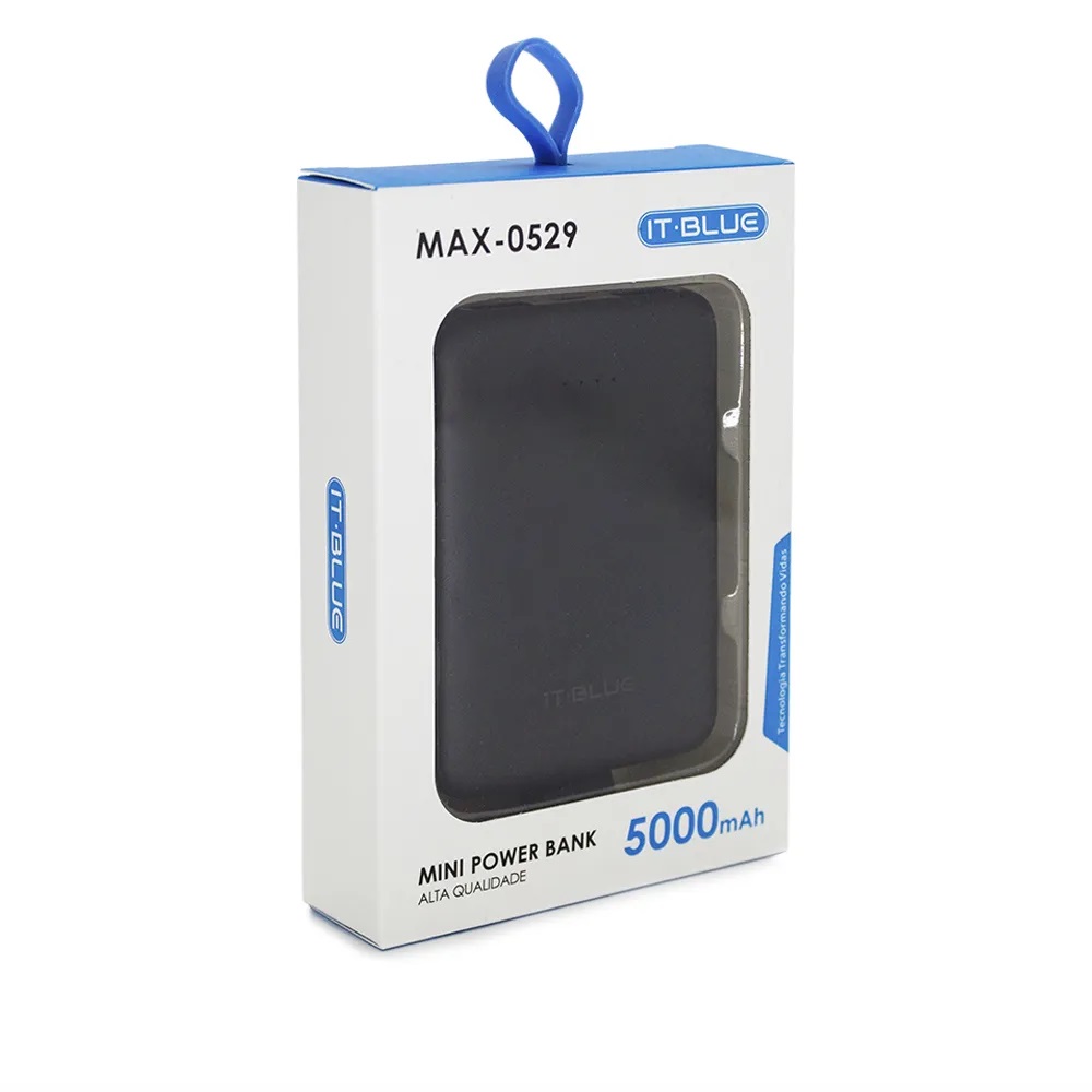  - Power Bank - unidade            Cod. MAX-0529 POWER BANK 5000 MAH