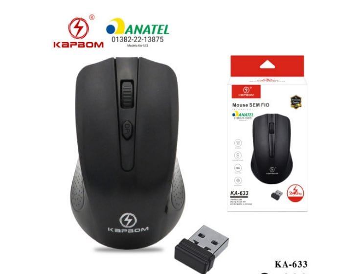  - Mouse - MOUSE SEM FIO KAPBOM - unidade            Cod. MOUSE SEM FIO KA-633