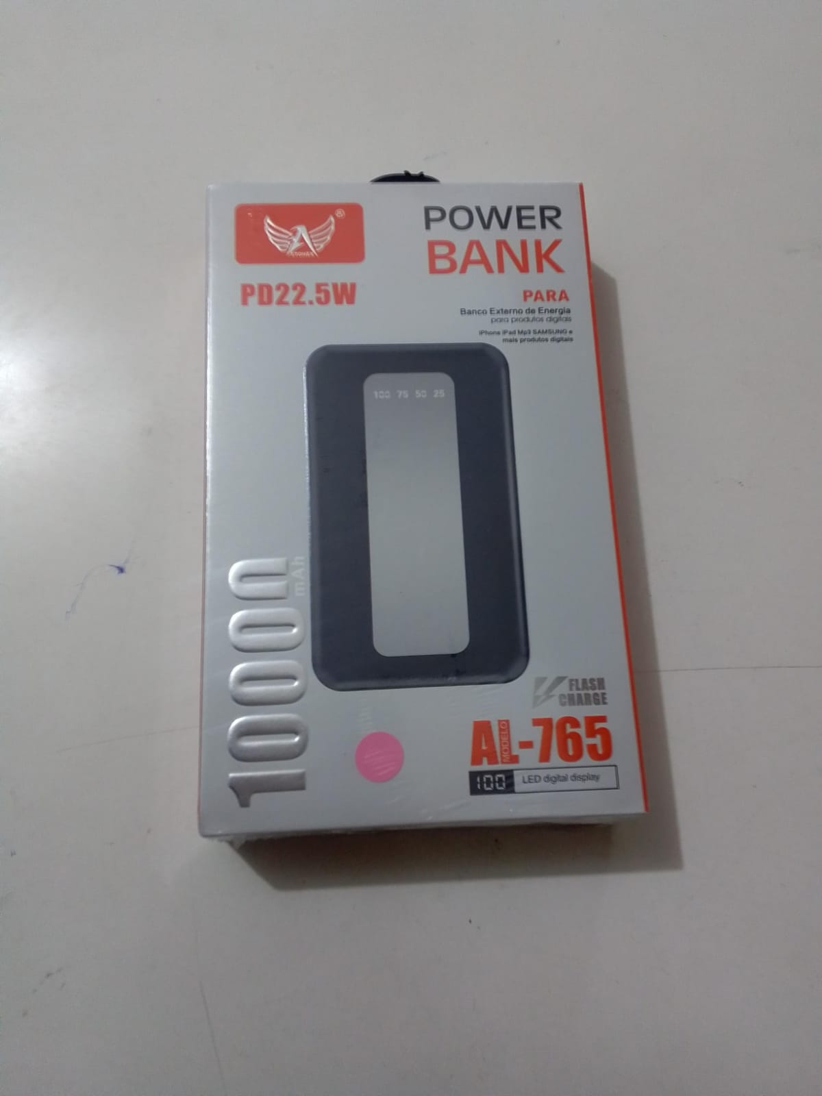  - Power Bank - unidade    Cod. POWER BANK 10000 MAH al-765
