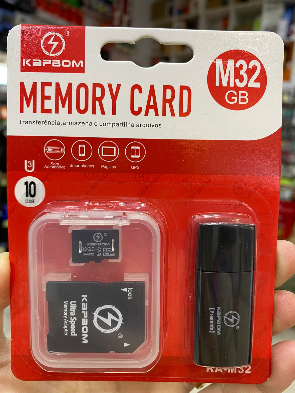  - Micro SD e Pendrive - unidade            Cod. CARTO DE MEMORIA 32GB KA-M32