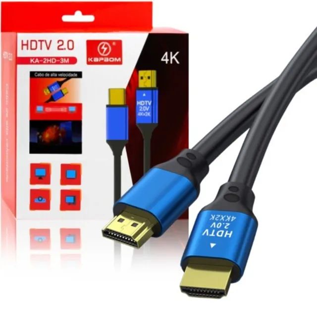  - Cabos     Cod. CABO HDMI 4K 3M KA-2HD-3M