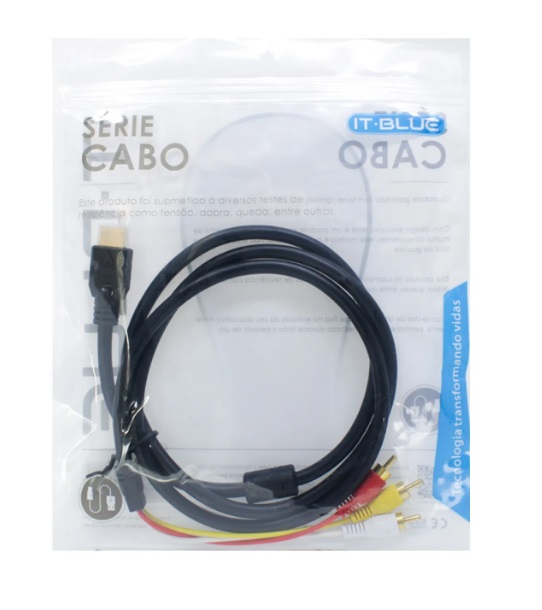  - Cabos     Cod. CABO HDMI COM 3 RCA 1,5M LE-6616