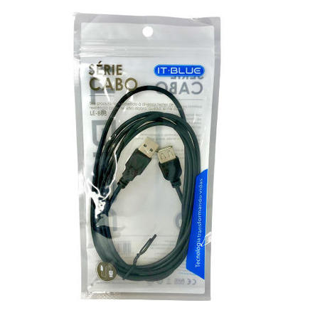  - Cabos     Cod. CABO USB MACHO USB FEMEA LE-803 2M