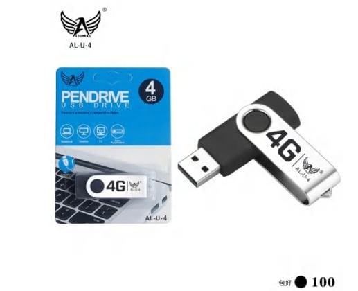  - Micro SD e Pendrive            Cod. PENDRIVE 4 GB AL-U-4