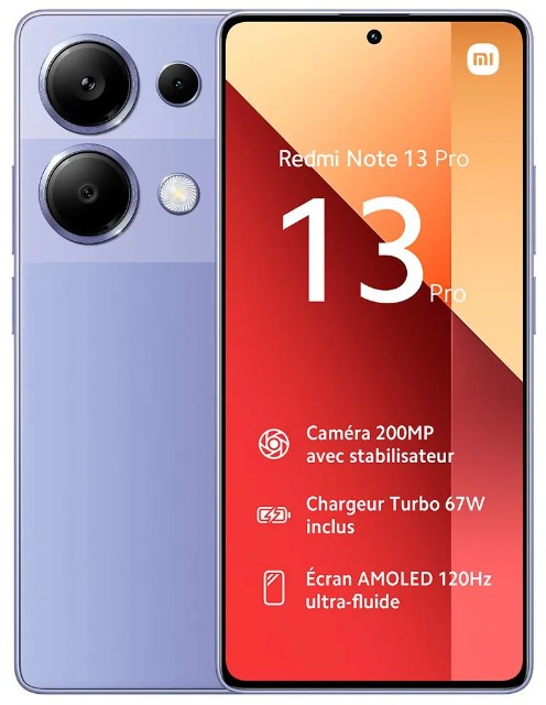  - Celulares - COR ROXO    Cod. REDMI NOTE 13 PRO 8GB RAM 256GB ROM