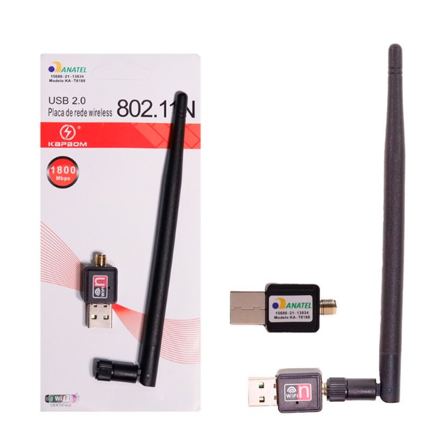  - Repetidor de sinal    Cod. ANTENA REPETIDOR DE SINAL WIFI KA-T8188