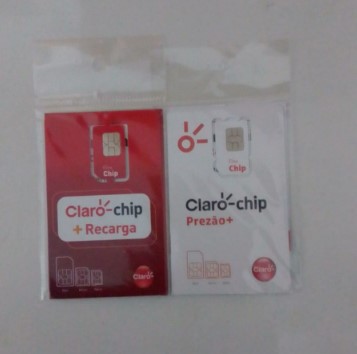  - Chips - Central - unidade    Cod. CHIP CLARO COM RECARGA