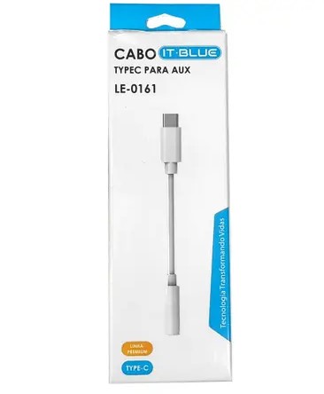  - Cabos     Cod. CABO ADAPTADOR P2 PARA TIPO C LE-0161