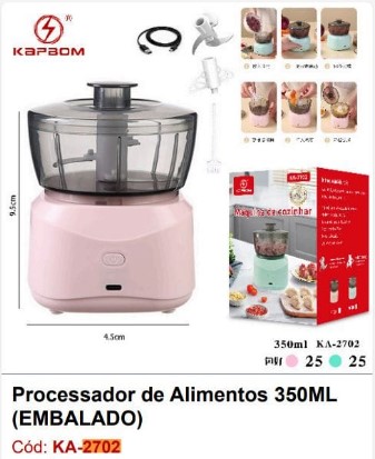  - Itens para cozinha - loja c3    Cod. PROCESSADOR DE ALIMENTOS KA-2702