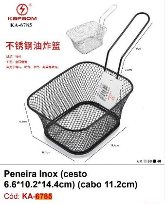  - Itens para cozinha - loja c3    Cod. PENEIRA INOX KA-6785