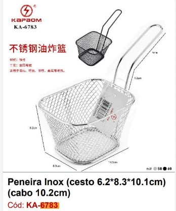  - Itens para cozinha - loja c3    Cod. PENEIRA INOX KA-6783