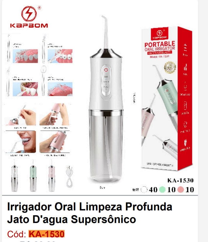  - Beleza - LOJA C3    Cod. IRRIGADOR ORAL KA-1530