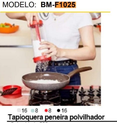  - Itens para cozinha - LOJA C3    Cod. PENEIRA POLVILHADOR BM-F1025