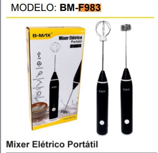  - Itens para cozinha - LOJA C3    Cod. MIXER ELETRICO 2 EM 1 PORTATIL BM-F983